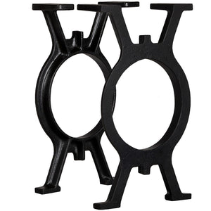 vidaXL Bench Legs 2 pcs. O-shaped Cast Iron