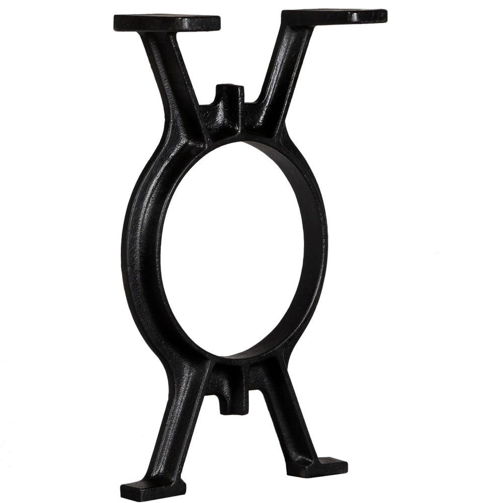 vidaXL Bench Legs 2 pcs. O-shaped Cast Iron