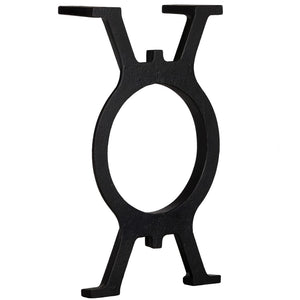 vidaXL Bench Legs 2 pcs. O-shaped Cast Iron