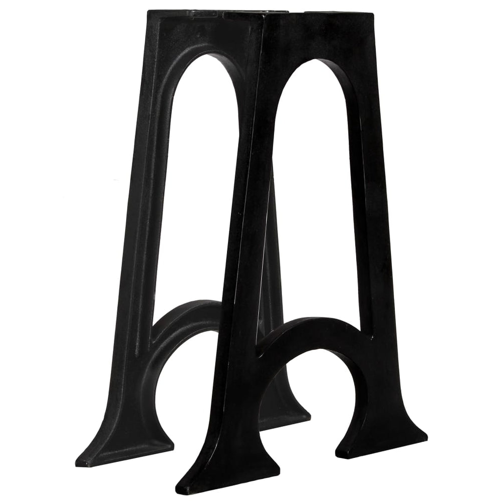 vidaXL Dining Table Legs 2 pcs. with Arched Base A-Frame Cast Iron