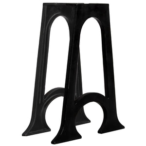 vidaXL Dining Table Legs 2 pcs. with Arched Base A-Frame Cast Iron