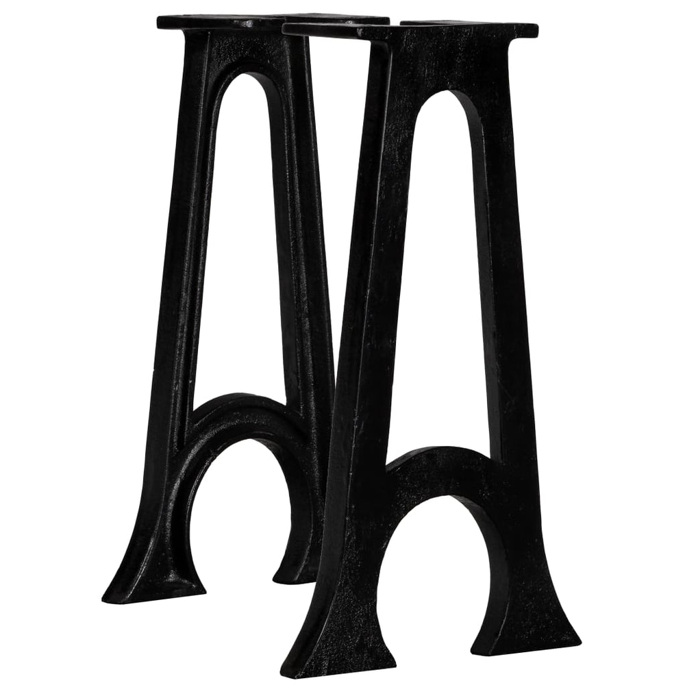 vidaXL Bench Legs 2 pcs. with Arched Foot A-Frame Cast Iron