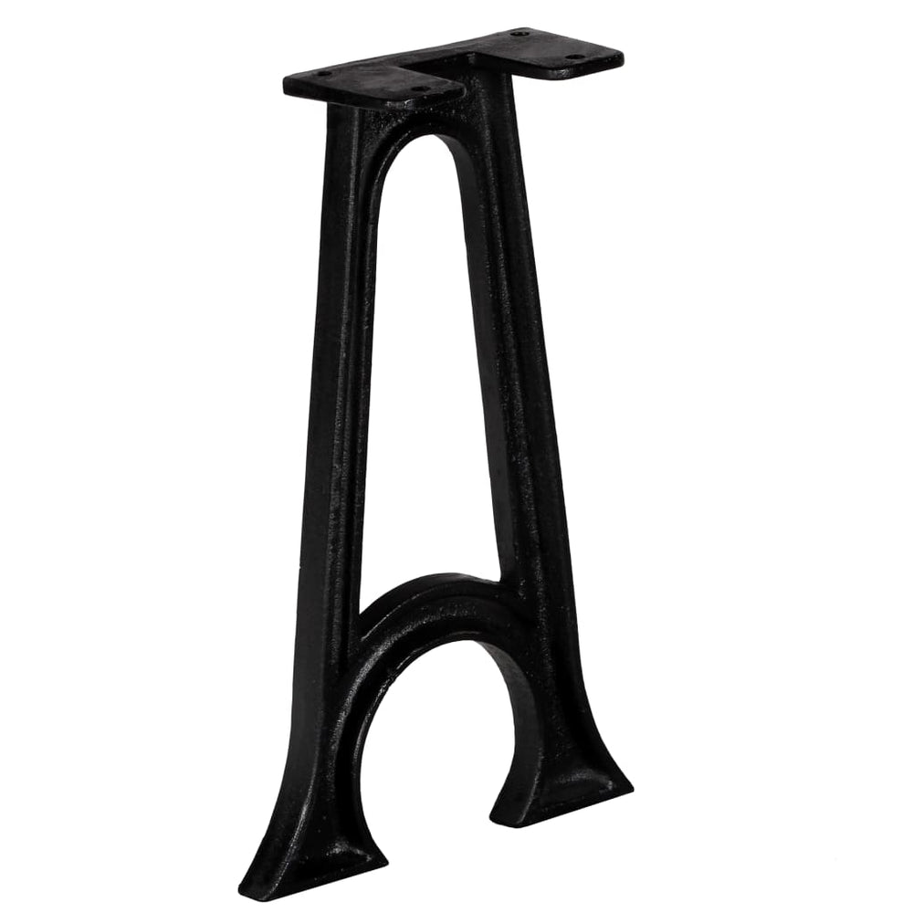 vidaXL Bench Legs 2 pcs. with Arched Foot A-Frame Cast Iron