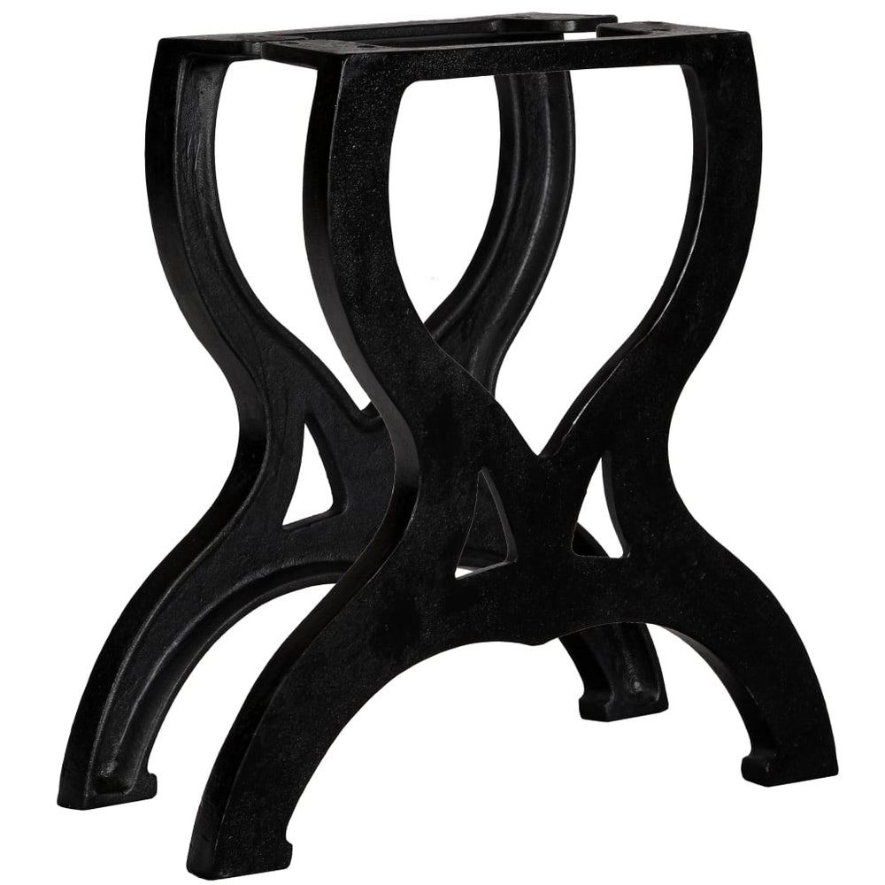 vidaXL Coffee Table Legs 2 pcs. X-Frame Cast Iron