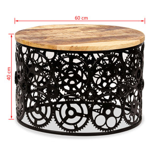 vidaXL Coffee Table Solid Mango Wood 60x40 cm