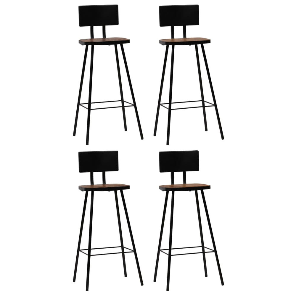 vidaXL Bar Stools 4 pcs. Solid Reclaimed Wood