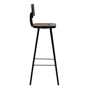 vidaXL Bar Stools 2 pcs. Solid Reclaimed Wood