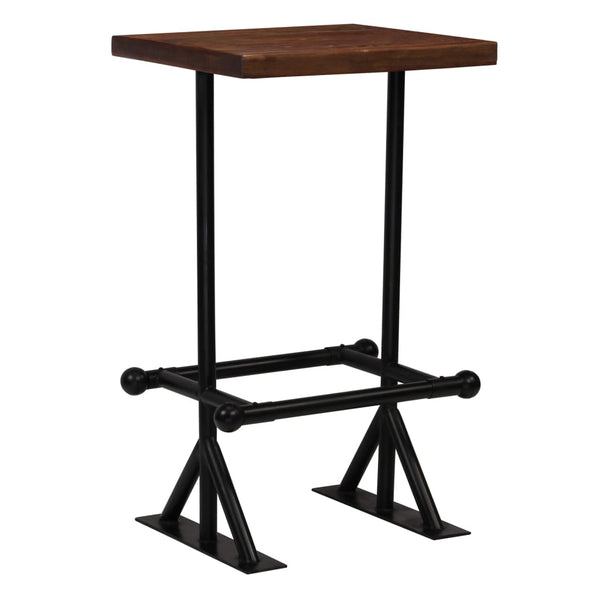 vidaXL 3-Piece Bar Set Solid Reclaimed Wood
