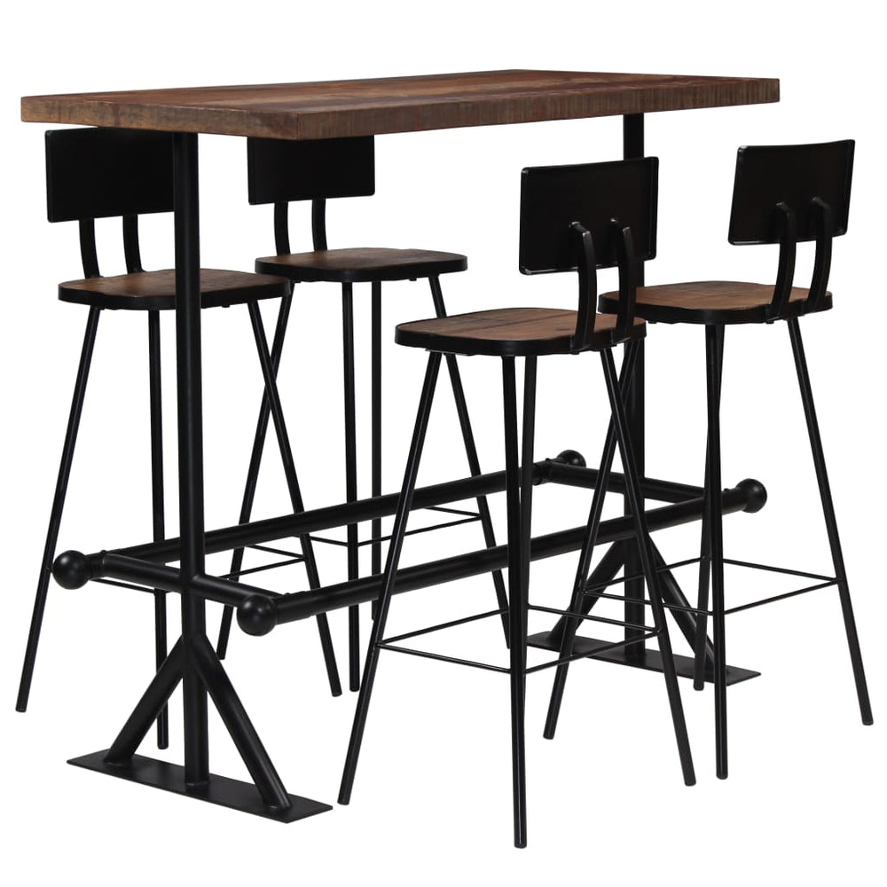 vidaXL 5-piece Bar Set Solid Reclaimed Wood