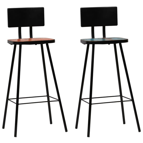 vidaXL 3-piece Bar Set Solid Reclaimed Wood Multicolored