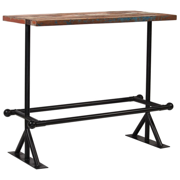 vidaXL 5-Piece Bar Set Solid Reclaimed Wood Multicolor
