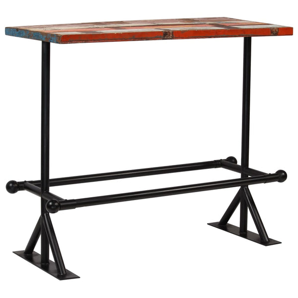 vidaXL 5-Piece Bar Set Solid Reclaimed Wood Multicolor
