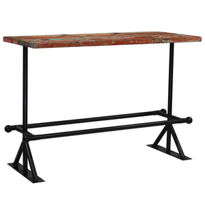 vidaXL Bar Set 7 Pieces Solid Reclaimed Wood Multicolored