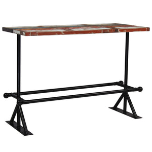 vidaXL Bar Set 7 Pieces Solid Reclaimed Wood Multicolored