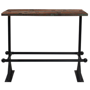 vidaXL Bar Set 7 Pieces Solid Reclaimed Wood Multicolored