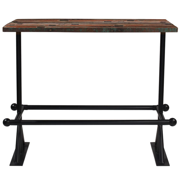 vidaXL Bar Set 7 Pieces Solid Reclaimed Wood Multicolored