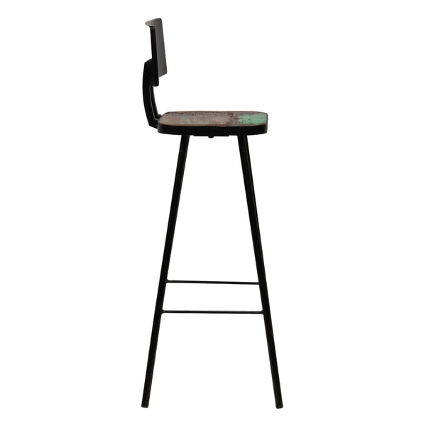 vidaXL Bar Set 7 Pieces Solid Reclaimed Wood Multicolored