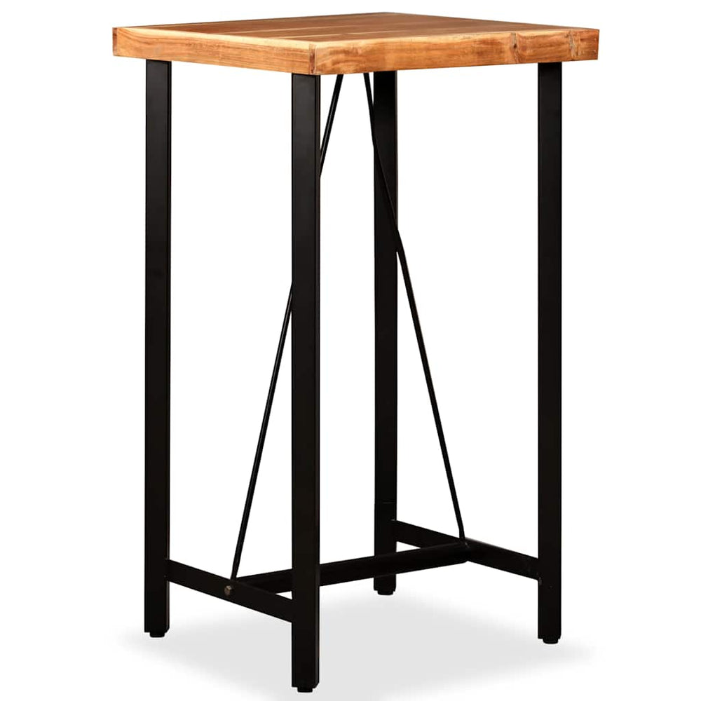vidaXL Bar Table Solid Acacia Wood 60 x 60 x 107 cm