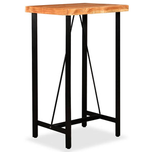 vidaXL Bar Table Solid Acacia Wood 60 x 60 x 107 cm
