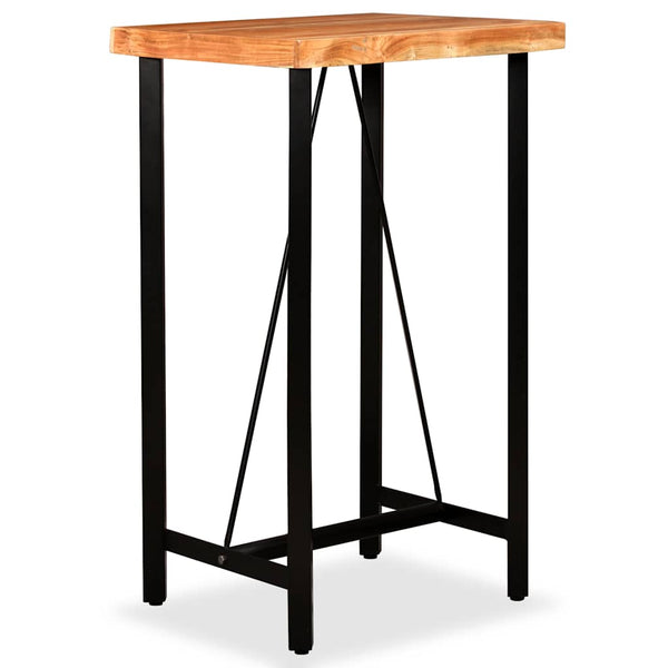 vidaXL Bar Table Solid Acacia Wood 60 x 60 x 107 cm