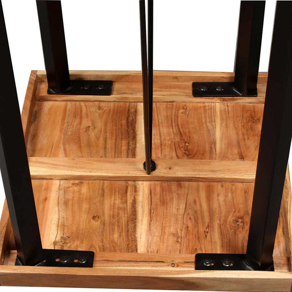 vidaXL Bar Table Solid Acacia Wood 60 x 60 x 107 cm
