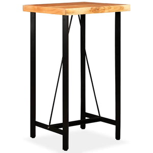 vidaXL Bar Table Solid Acacia Wood 60 x 60 x 107 cm