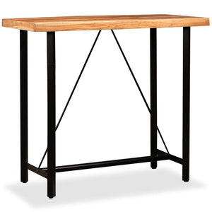 vidaXL Acacia Solid Wood Bar Table 120x60x107 cm