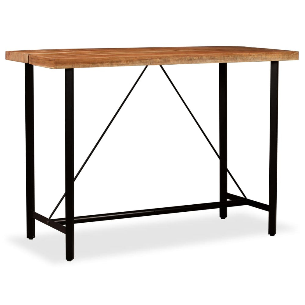 vidaXL Bar Table Solid Acacia Wood 150 x 70 x 107 cm