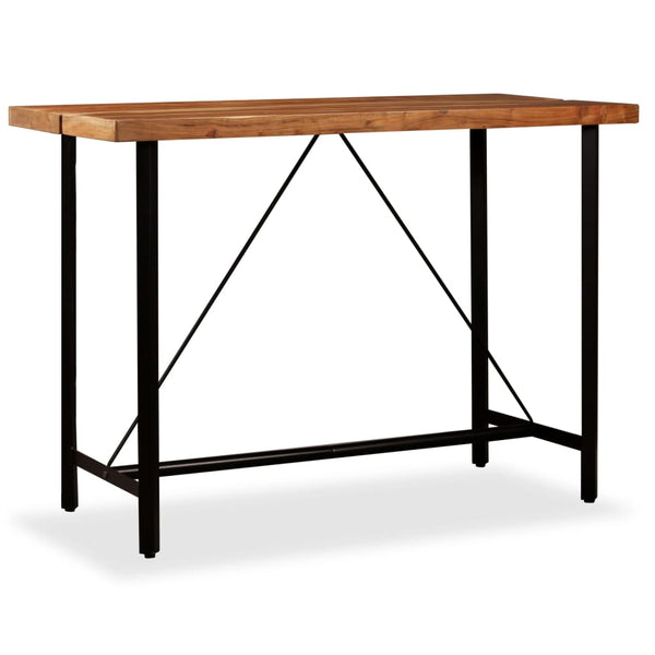 vidaXL Bar Table Solid Acacia Wood 150 x 70 x 107 cm
