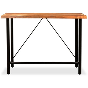 vidaXL Bar Table Solid Acacia Wood 150 x 70 x 107 cm