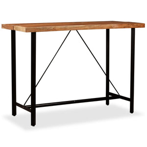 vidaXL Bar Table Solid Acacia Wood 150 x 70 x 107 cm