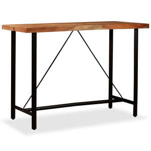 vidaXL Bar Table Solid Acacia Wood 150 x 70 x 107 cm