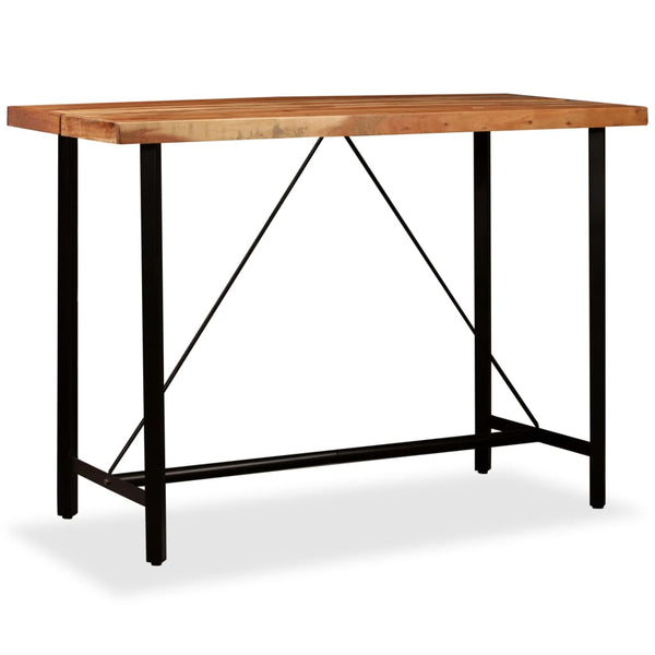 vidaXL Bar Table Solid Acacia Wood 150 x 70 x 107 cm