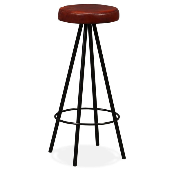 vidaXL Bar Stools 2 pcs. Genuine Leather