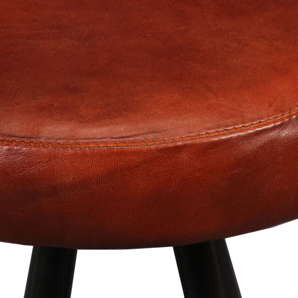 vidaXL Bar Stools 2 pcs. Genuine Leather