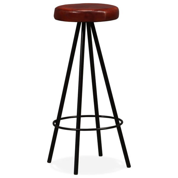 vidaXL Bar Stools 2 pcs. Genuine Leather