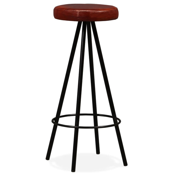vidaXL Bar Stools 2 pcs. Genuine Leather