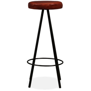 vidaXL Bar Stools 4 pcs. Genuine Leather