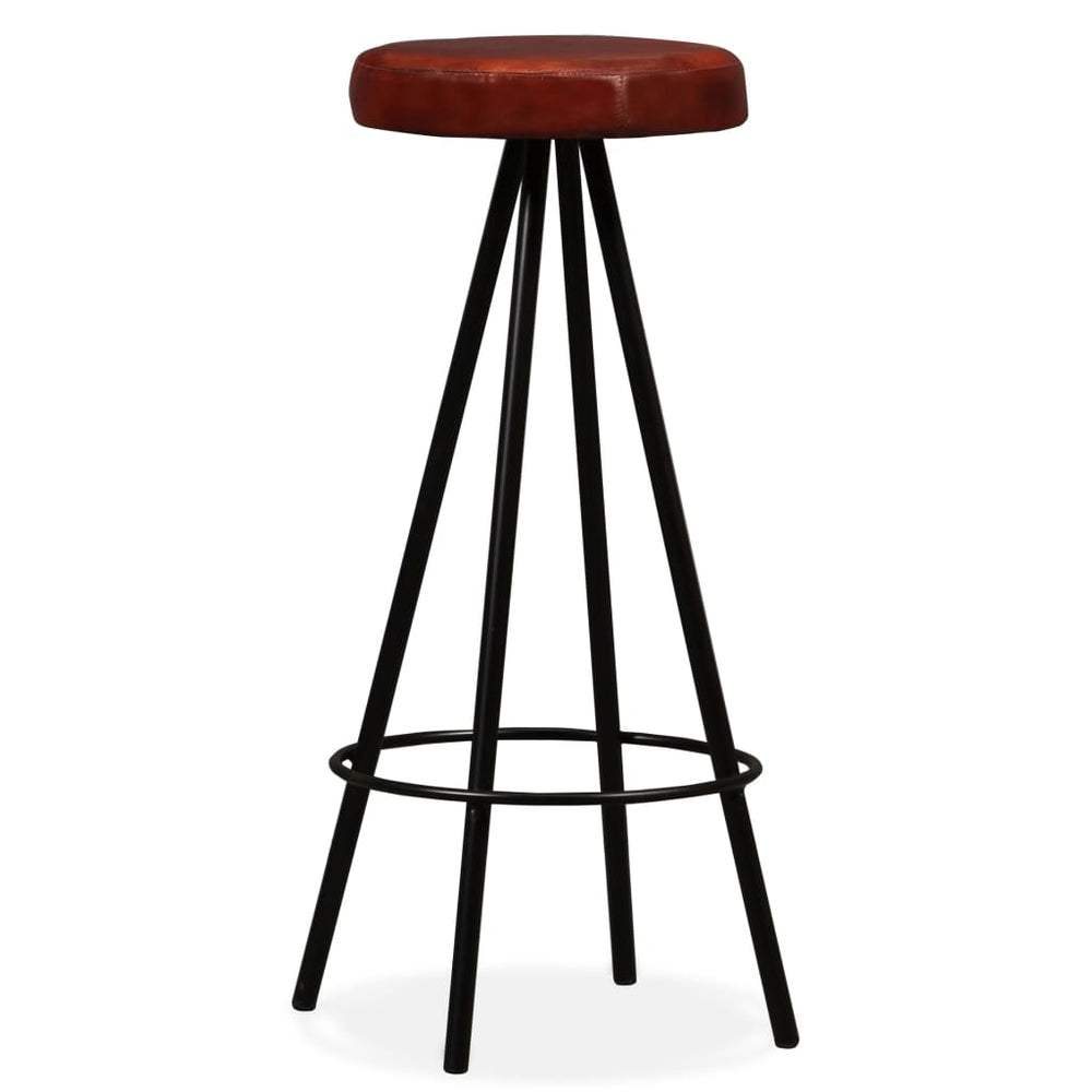 vidaXL Bar Stools 4 pcs. Genuine Leather