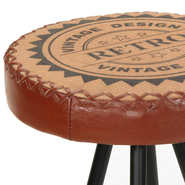 vidaXL Bar Stools 4 pcs. Genuine Leather