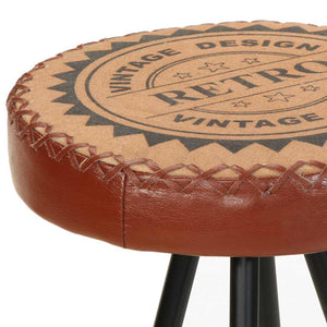 vidaXL Bar Stools 4 pcs. Genuine Leather