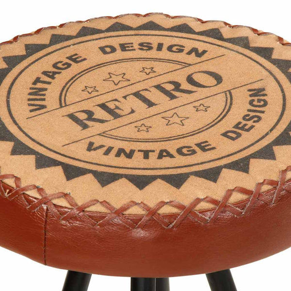 vidaXL Bar Stools 4 pcs. Genuine Leather