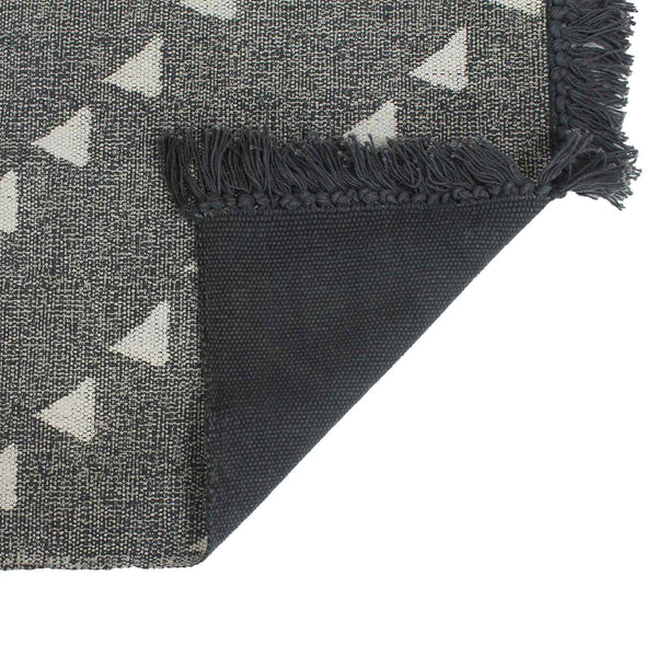 vidaXL Pouffe Geometric Grey and White 40 x 40 x 40 cm Fabric