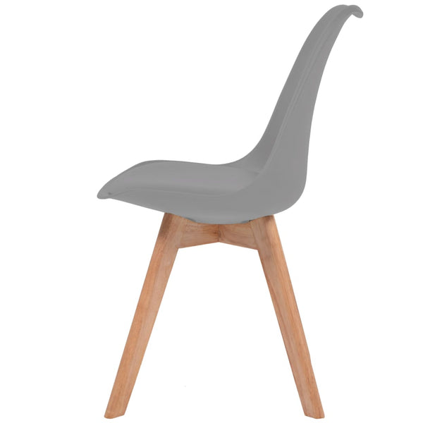vidaXL Dining Chairs 6 pcs. Grey Plastic
