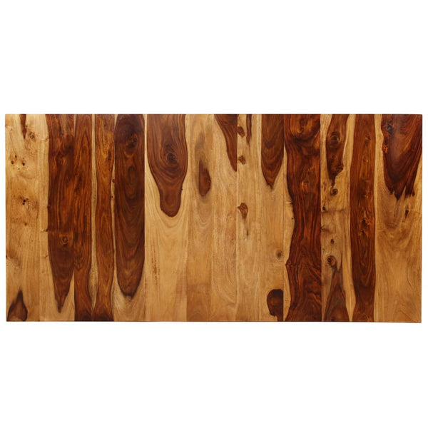vidaXL Dining Table Solid Acacia Wood and Steel 180 cm