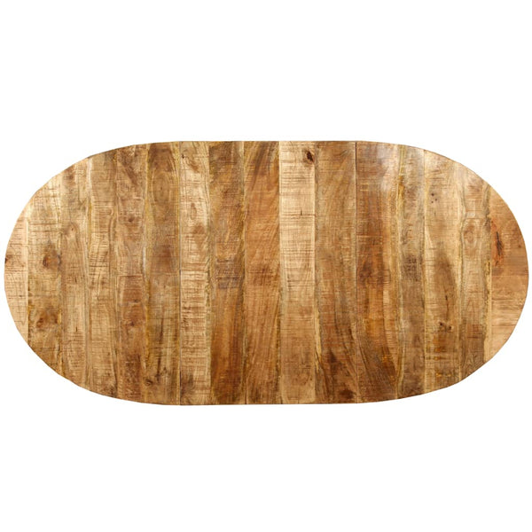 vidaXL Dining Table Solid Mango Wood and Steel 180 cm