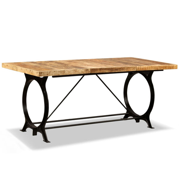 vidaXL Dining Table Rough Solid Mango Wood 180 cm
