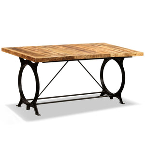 vidaXL Dining Table Rough Solid Mango Wood 180 cm