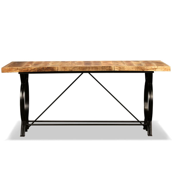 vidaXL Dining Table Rough Solid Mango Wood 180 cm