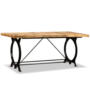 vidaXL Dining Table Rough Solid Mango Wood 180 cm